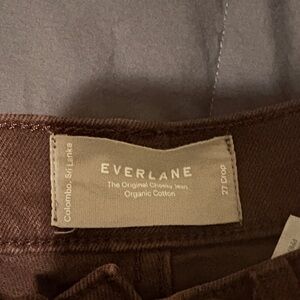 Everlane Chocolate Brown Organic Cotton Jeans